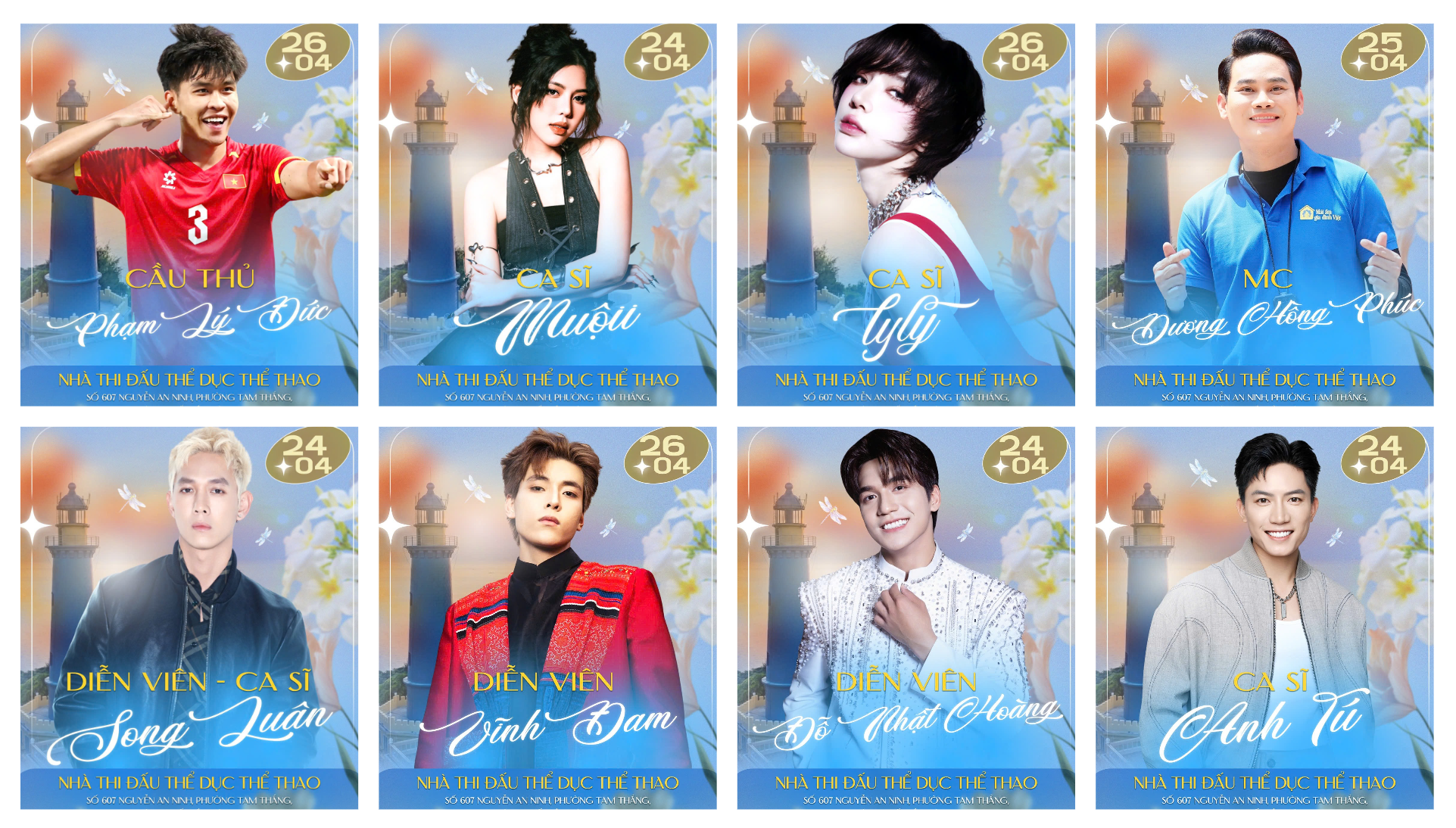 Song Luân, Anh Tú, Đỗ Nhật Hoàng hội ngộ tại “Mái ấm gia đình Việt” ghi hình tại TP.HCM