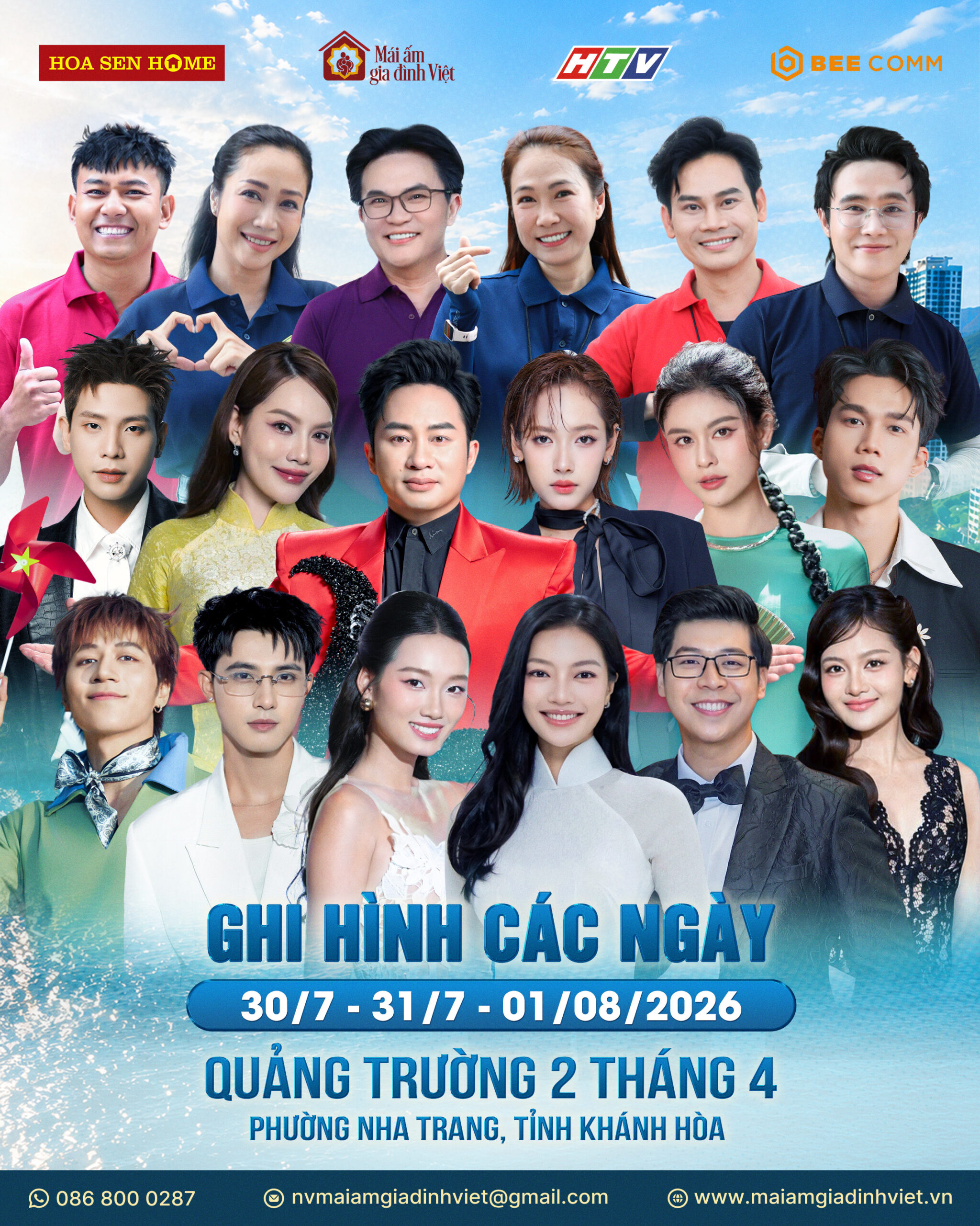 Dàn nghệ sĩ đồng hành cùng chương trình Mái ấm gia đình Việt tại Khánh Hòa