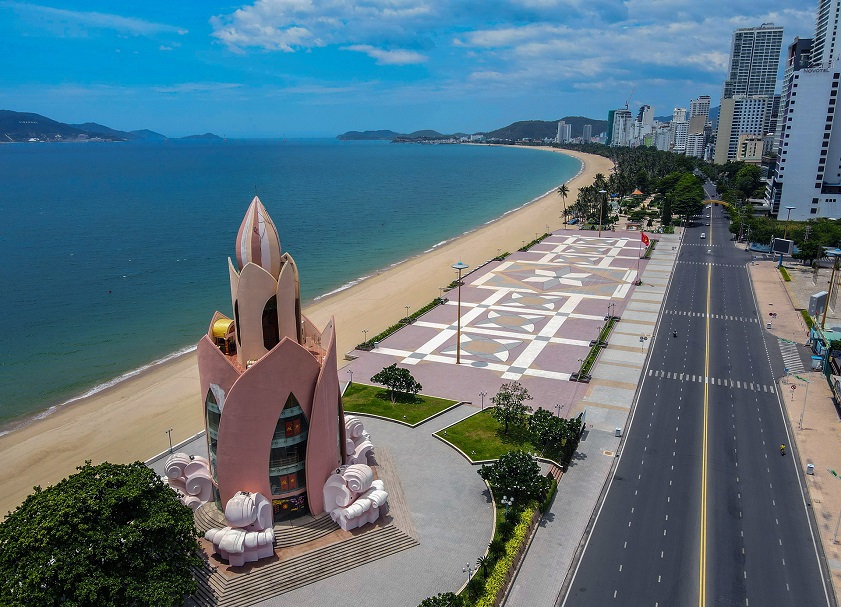 Quảng trường 2 Tháng 4, phường Nha Trang, tỉnh Khánh Hòa - địa điểm ghi hình chương trình Mái ấm gia đình Việt diễn ra từ ngày 30/7 đến 01/8/2026 (Ảnh VOVTV)