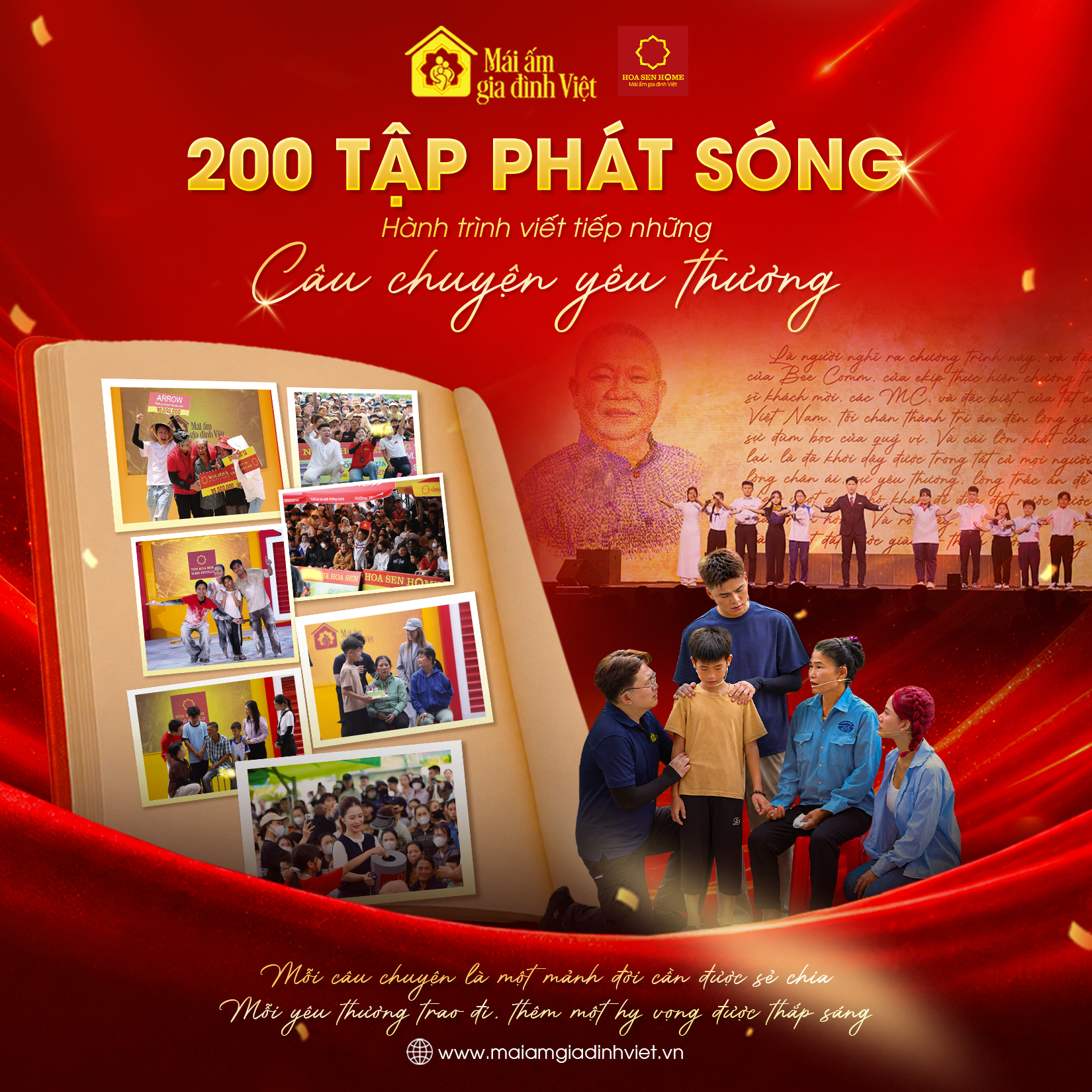 Hành trình 200 tập lan tỏa yêu thương của Mái ấm gia đình Việt